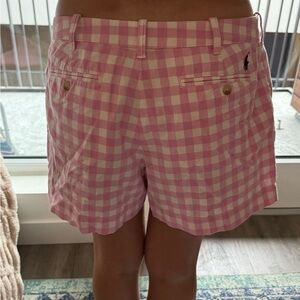 Ralph Lauren Pink Checkered Women's Shorts